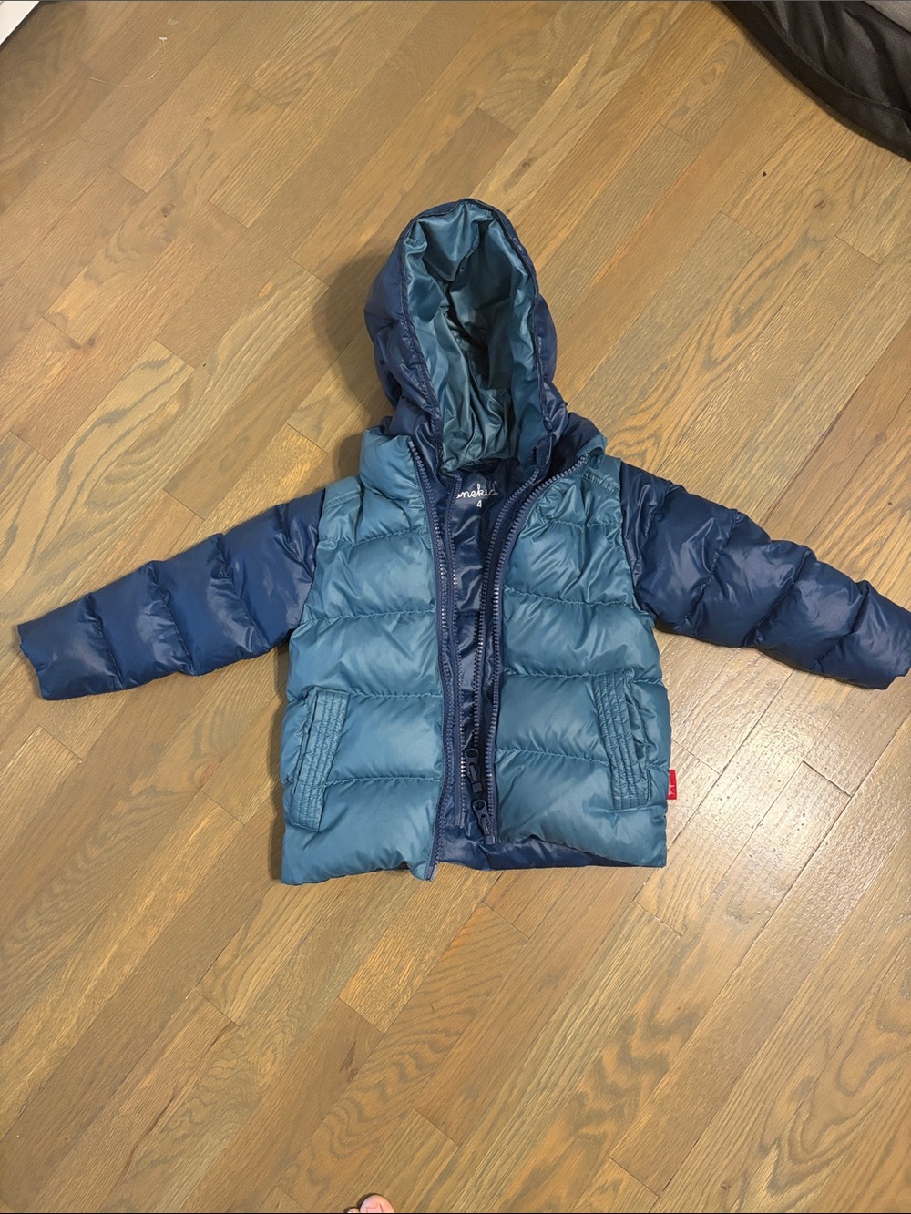 Onekid 4 Road Coat- blue / navy blue EUC